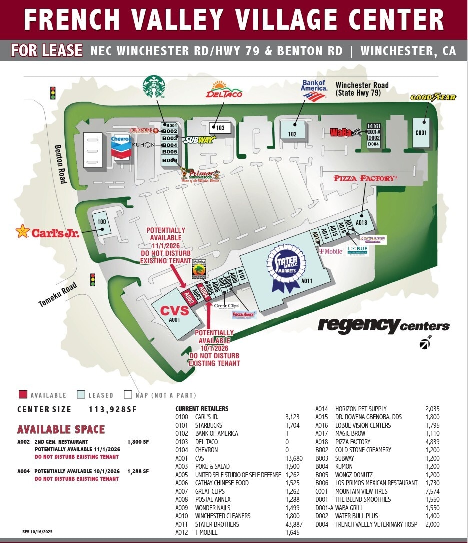 30604-30724 Benton Rd, Winchester, CA à louer Plan d’étage– Image 1 sur 1