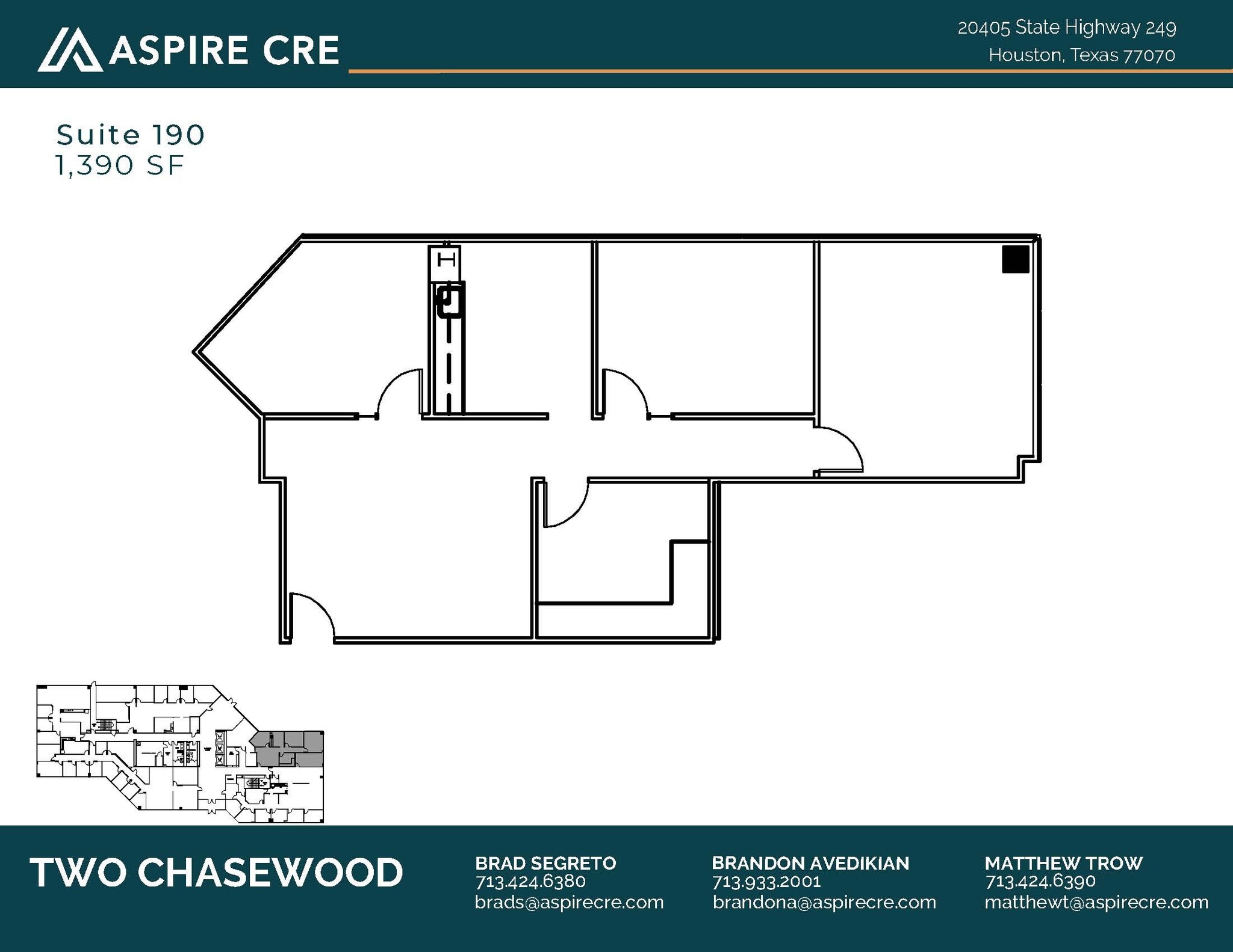 20333 State Highway 249, Houston, TX à louer Plan d’étage– Image 1 sur 1