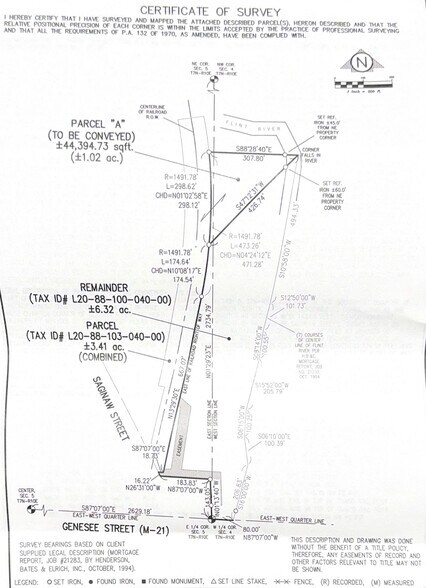 15 N Saginaw St, Lapeer, MI à vendre - Plan cadastral – Image 2 sur 2