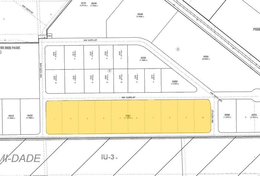10811-11199 NW 122nd St, Medley, FL à louer - Plan cadastral – Image 2 sur 13