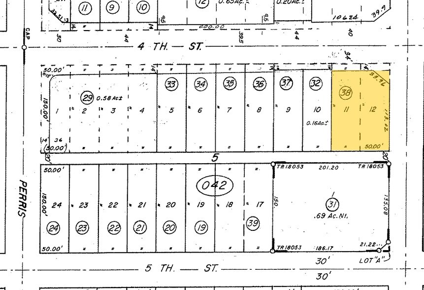 277 E 4th St, Perris, CA à vendre - Plan cadastral – Image 3 sur 3