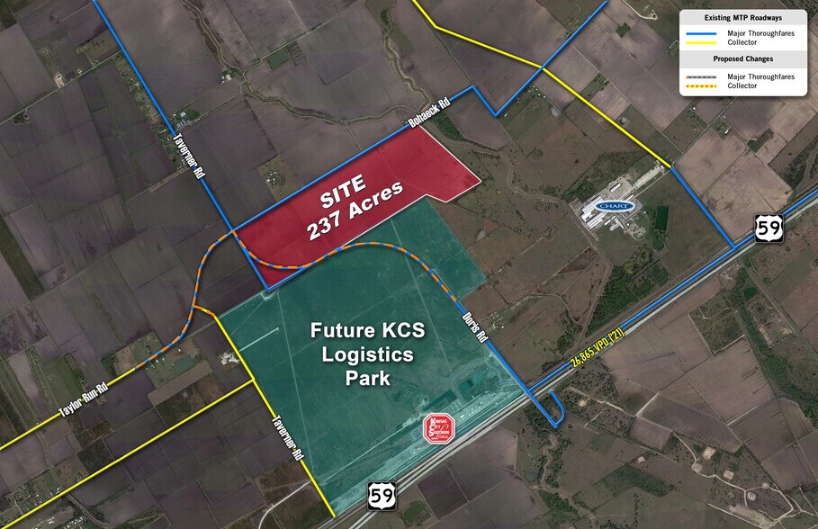 W Tavener Rd & Bohacek Rd, Beasley, TX à vendre - Aérien – Image 1 sur 2