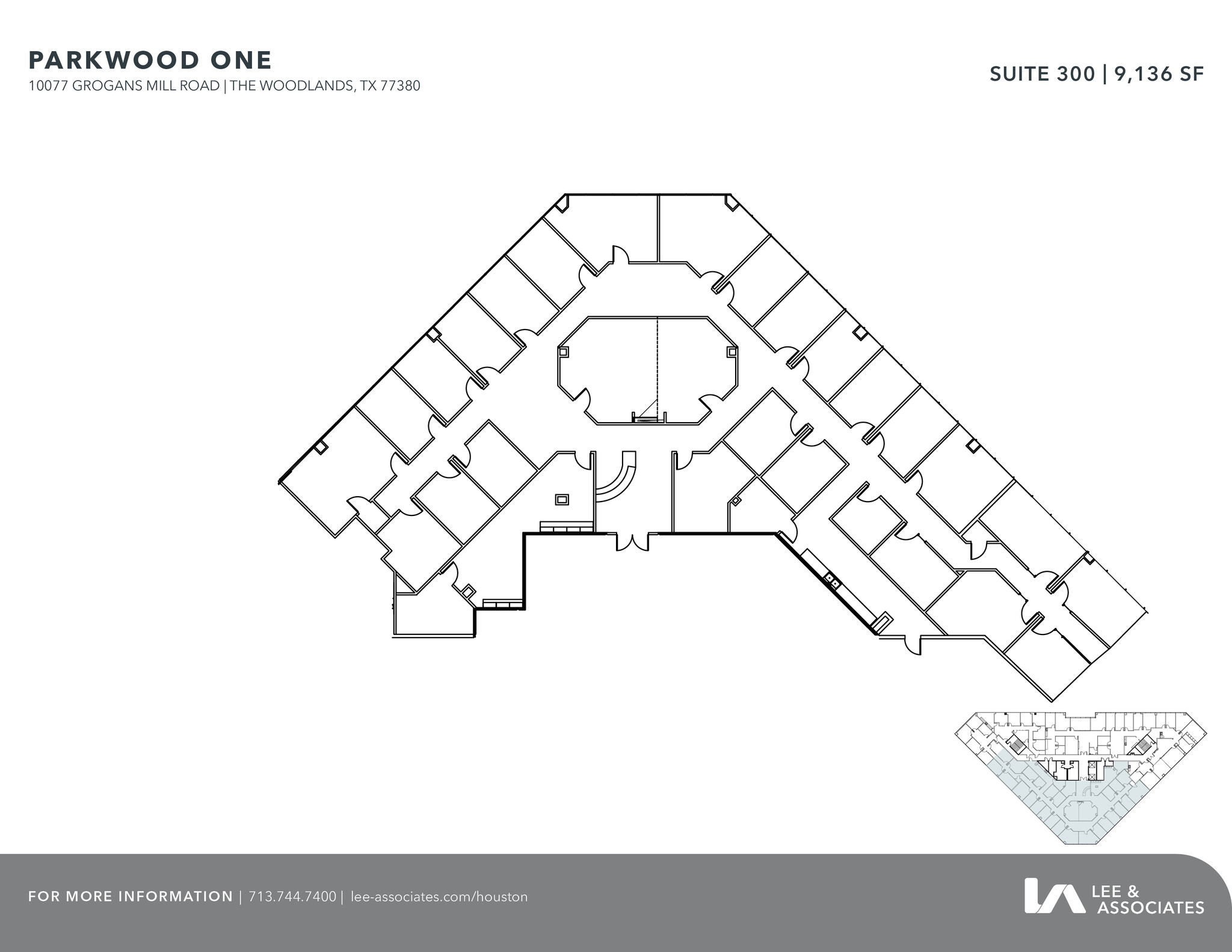 10077 Grogans Mill Rd, The Woodlands, TX à louer Plan d’étage– Image 1 sur 1