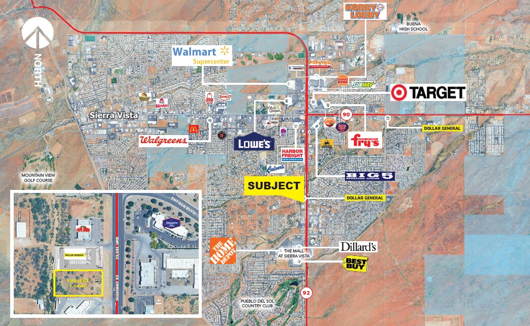 2 AC Hwy 92 Snyder, Sierra Vista, AZ à louer Aérien– Image 1 sur 4
