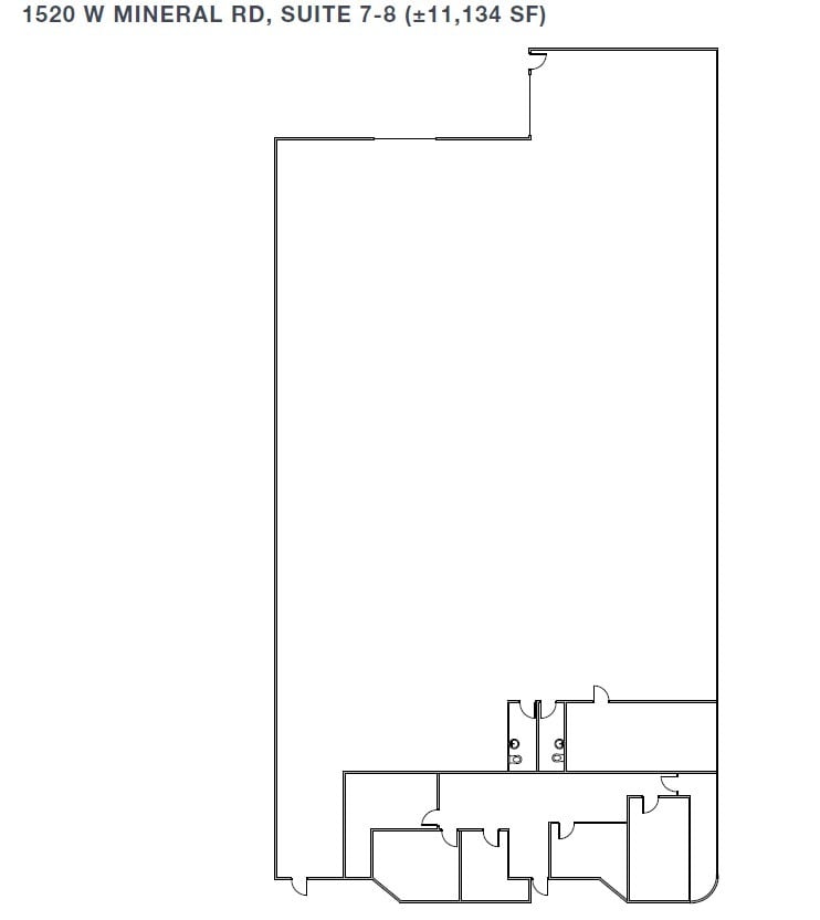 1520 W Mineral Rd, Tempe, AZ à louer Plan d’étage– Image 1 sur 1