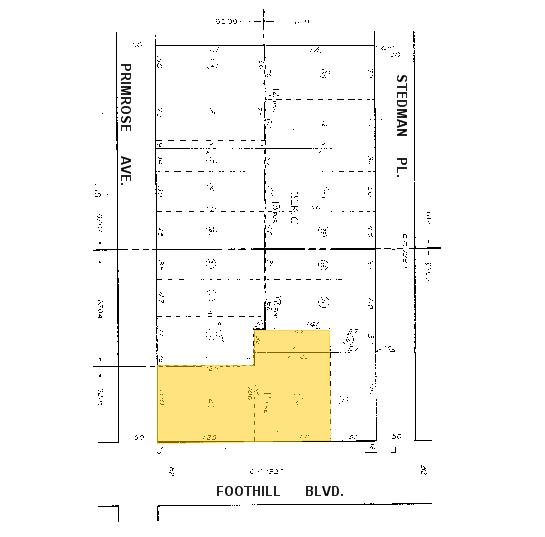 135 W Foothill Blvd, Monrovia, CA à louer - Plan cadastral – Image 3 sur 9