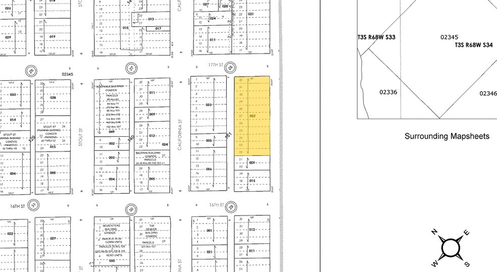 600 17th St, Denver, CO à louer - Plan cadastral – Image 2 sur 34