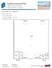 2661-2669 Ludelle St, Fort Worth, TX à louer Plan d’étage– Image 2 sur 2