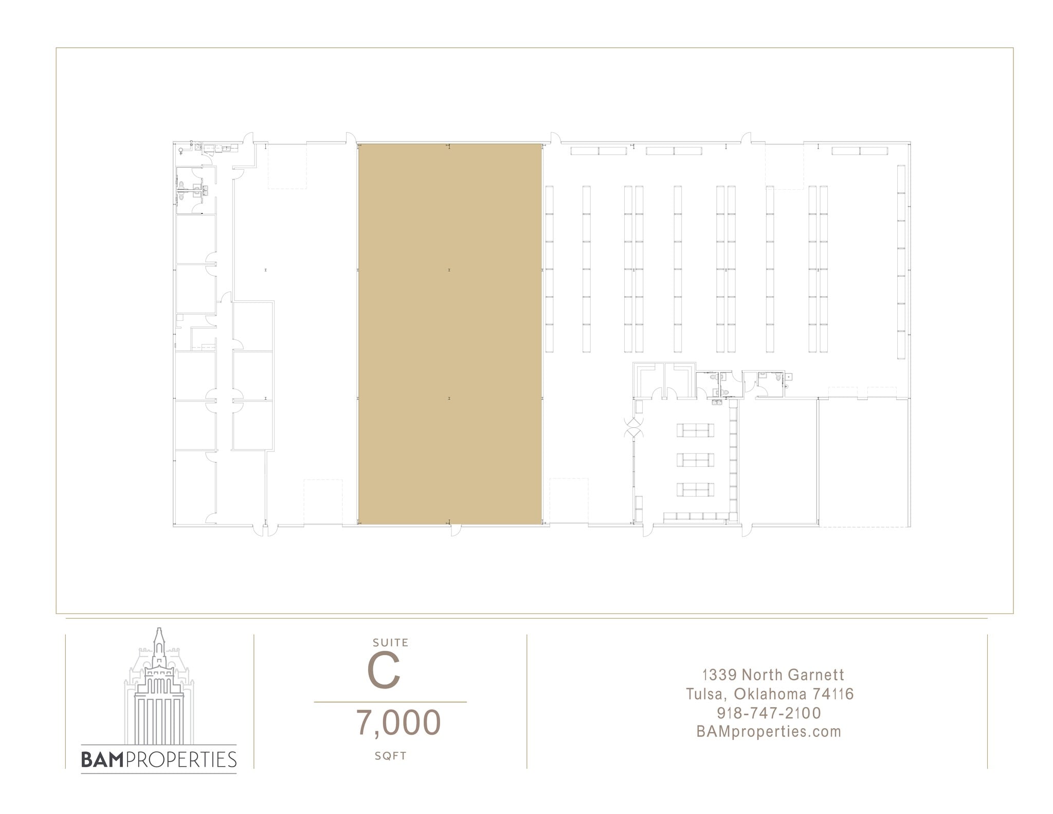 1339 N Garnett Rd, Tulsa, OK à louer Plan de site– Image 1 sur 5