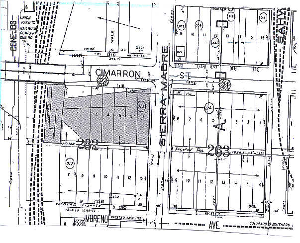211 W Cimarron St, Colorado Springs, CO à louer - Plan cadastral – Image 2 sur 5