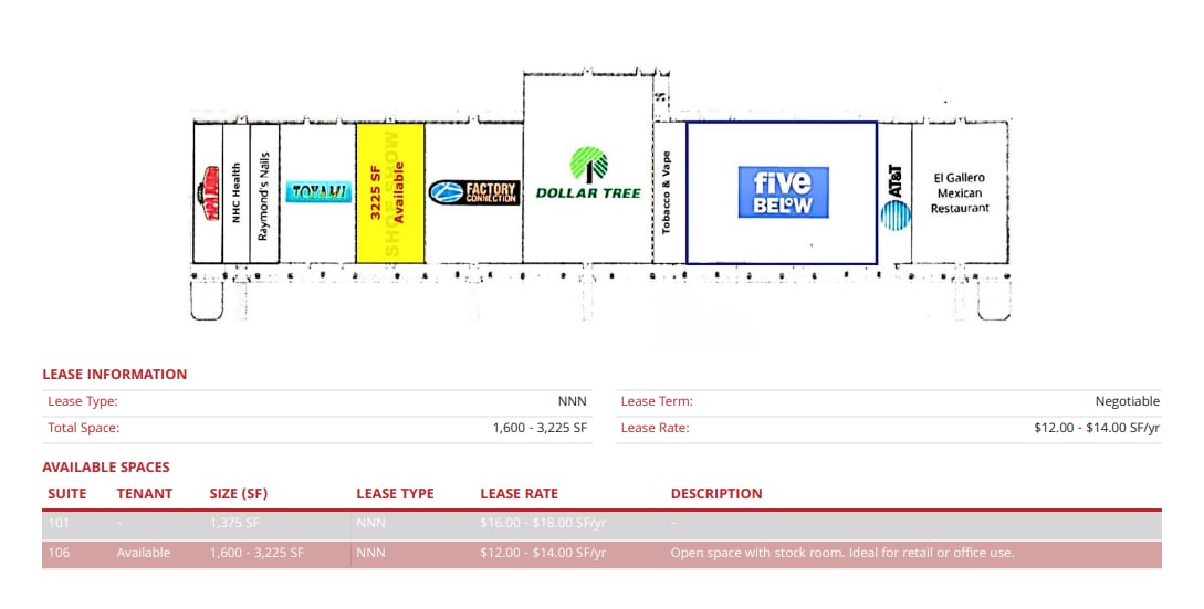 15427 S First St, Milan, TN à louer Plan de site– Image 1 sur 1