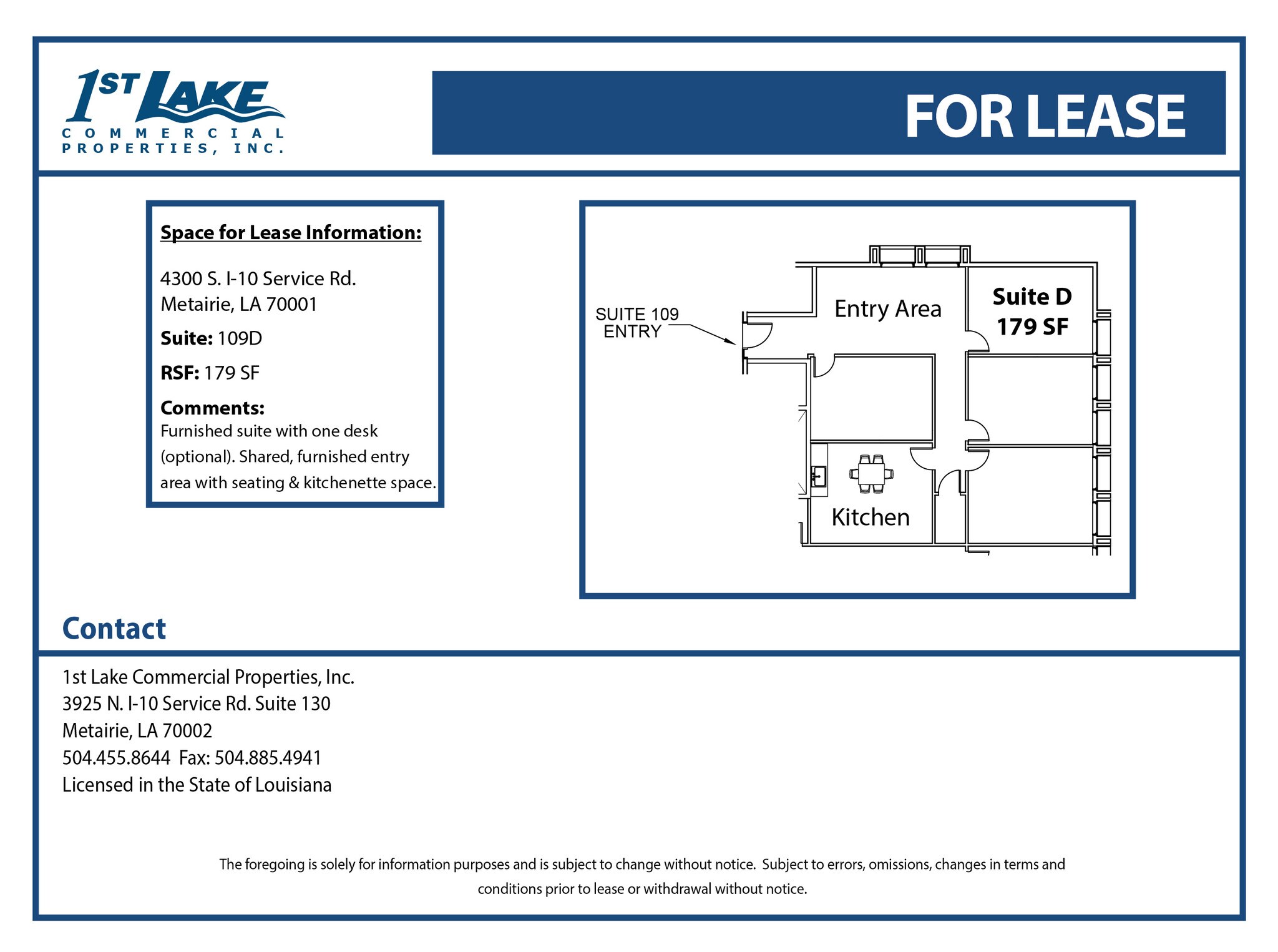 4300 S I-10 Service Rd, Metairie, LA à louer Plan d’étage– Image 1 sur 1