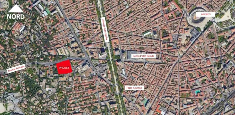 Bureau dans Nîmes à louer - Photo de l’immeuble – Image 2 sur 2