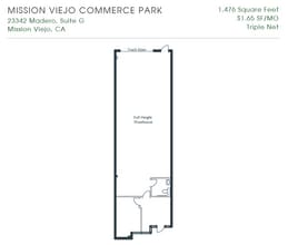 23342 Madero, Mission Viejo, CA à louer Plan d’étage– Image 1 sur 1