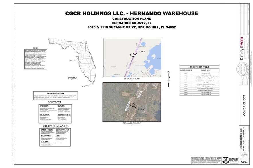 1118 Suzanne Dr, Spring Hill, FL à louer - Plan de site – Image 1 sur 2