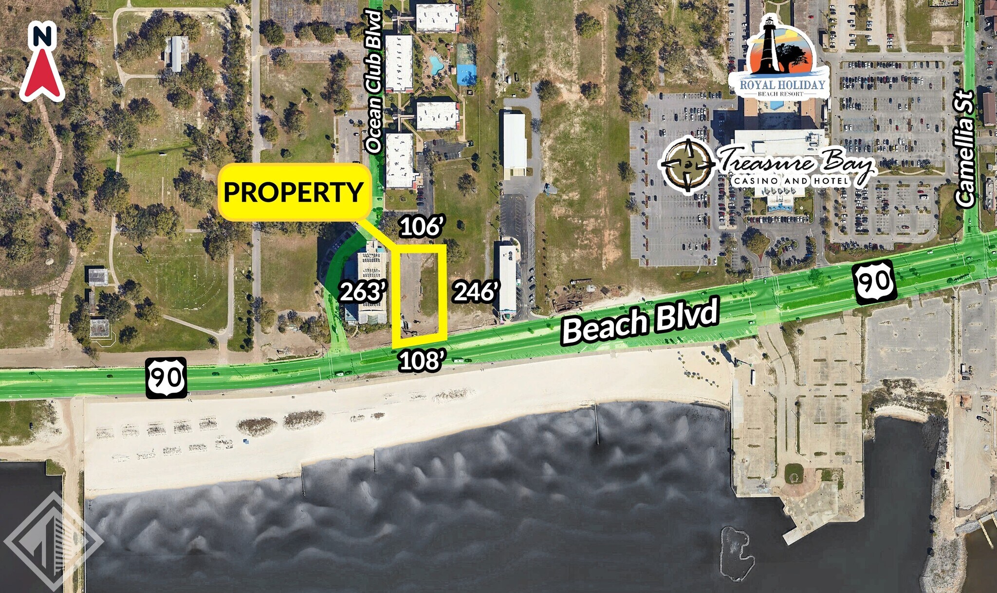 2040 Beach Blvd, Biloxi, MS à vendre Photo de l’immeuble– Image 1 sur 2