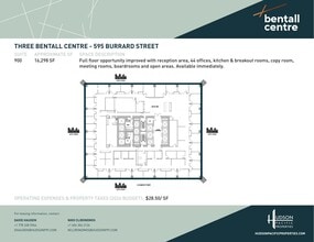 595 Burrard St, Vancouver, BC à louer Plan d’étage– Image 1 sur 1