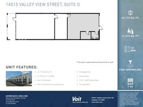 14515 Valley View Ave, Santa Fe Springs, CA à louer Plan d’étage– Image 1 sur 1