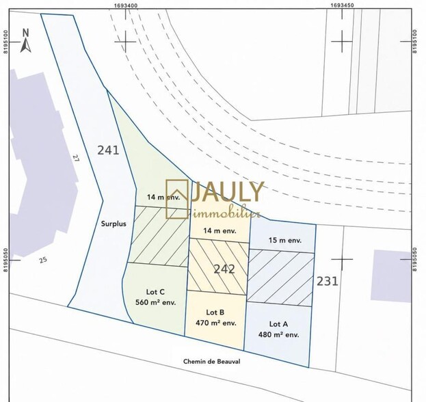Chemin De Beauval, Meaux à vendre - Plan de site – Image 3 sur 5