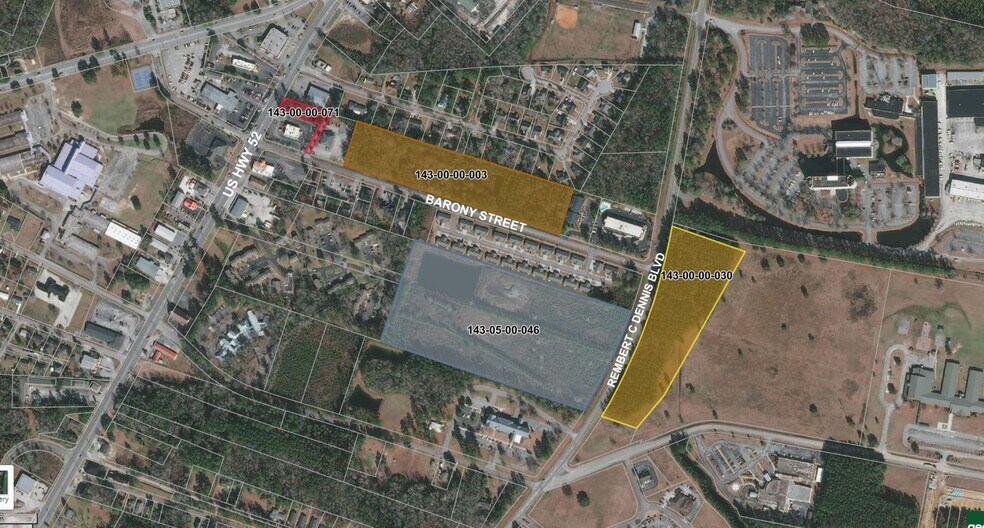 Barony St, Moncks Corner, SC à vendre - Aérien – Image 2 sur 3