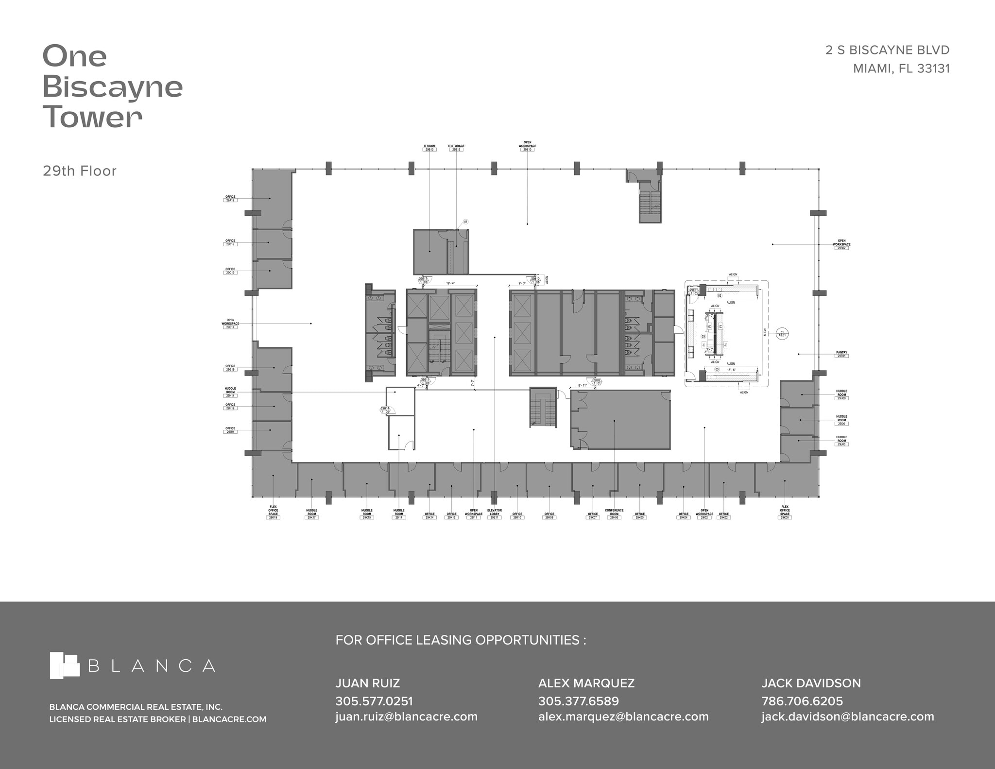 2 S biscayne Blvd, Miami, FL à louer Plan de site– Image 1 sur 1