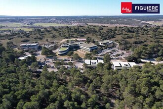 Aix-en-Provence, BDR - Vue aérienne vue de carte