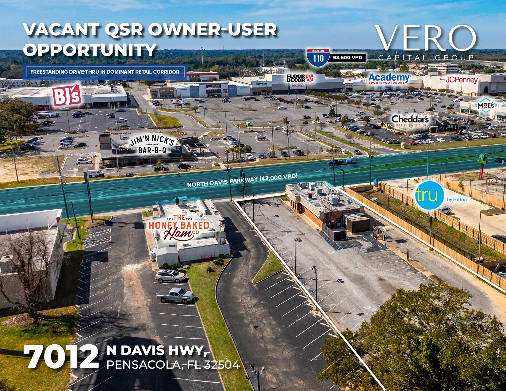 7012 Davis Hwy, Pensacola, FL à vendre Photo principale– Image 1 sur 6