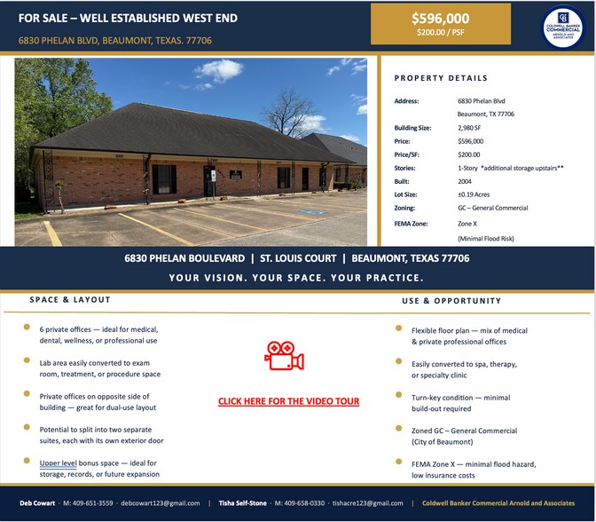 6830 Phelan Blvd, Beaumont, TX à vendre - Photo de l’immeuble – Image 1 sur 7