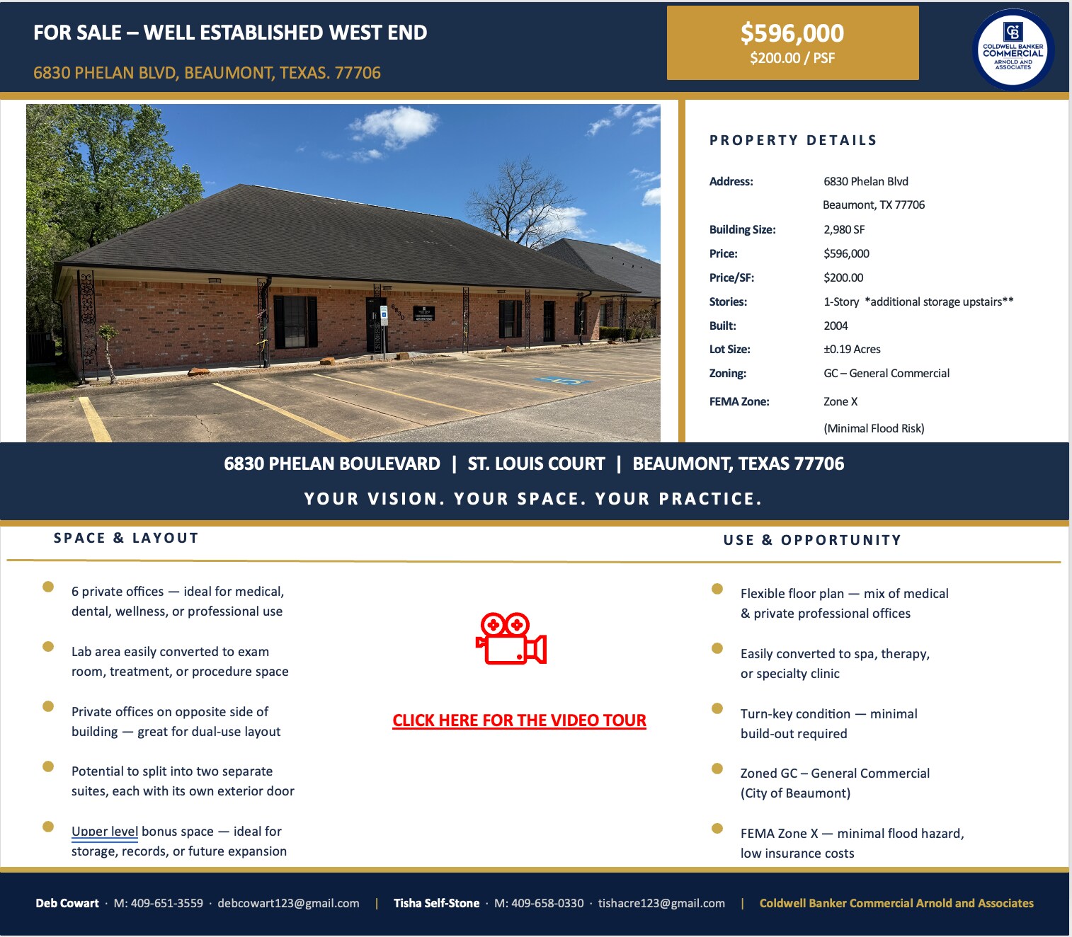 6830 Phelan Blvd, Beaumont, TX à vendre Photo de l’immeuble– Image 1 sur 8
