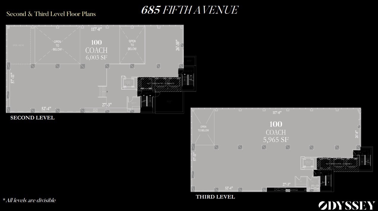 685 5th Ave, New York, NY à louer Plan d’étage– Image 1 sur 3