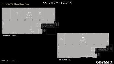 685 5th Ave, New York, NY à louer Plan d’étage– Image 1 sur 3