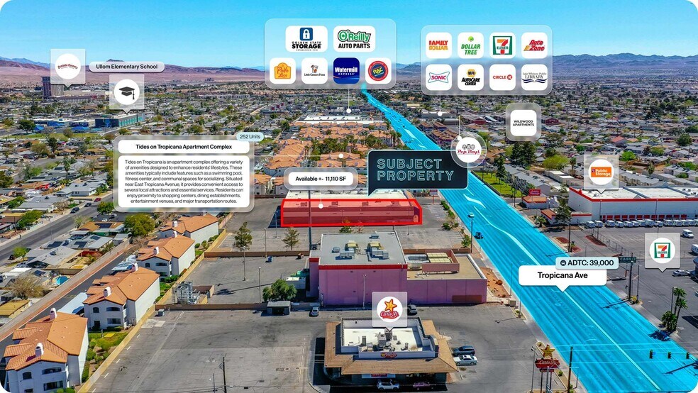 4670 E Tropicana Ave, Las Vegas, NV à vendre - Photo de l’immeuble – Image 2 sur 2