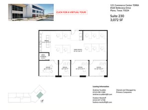 8560 Belleview Dr, Plano, TX à louer Plan d’étage– Image 1 sur 1