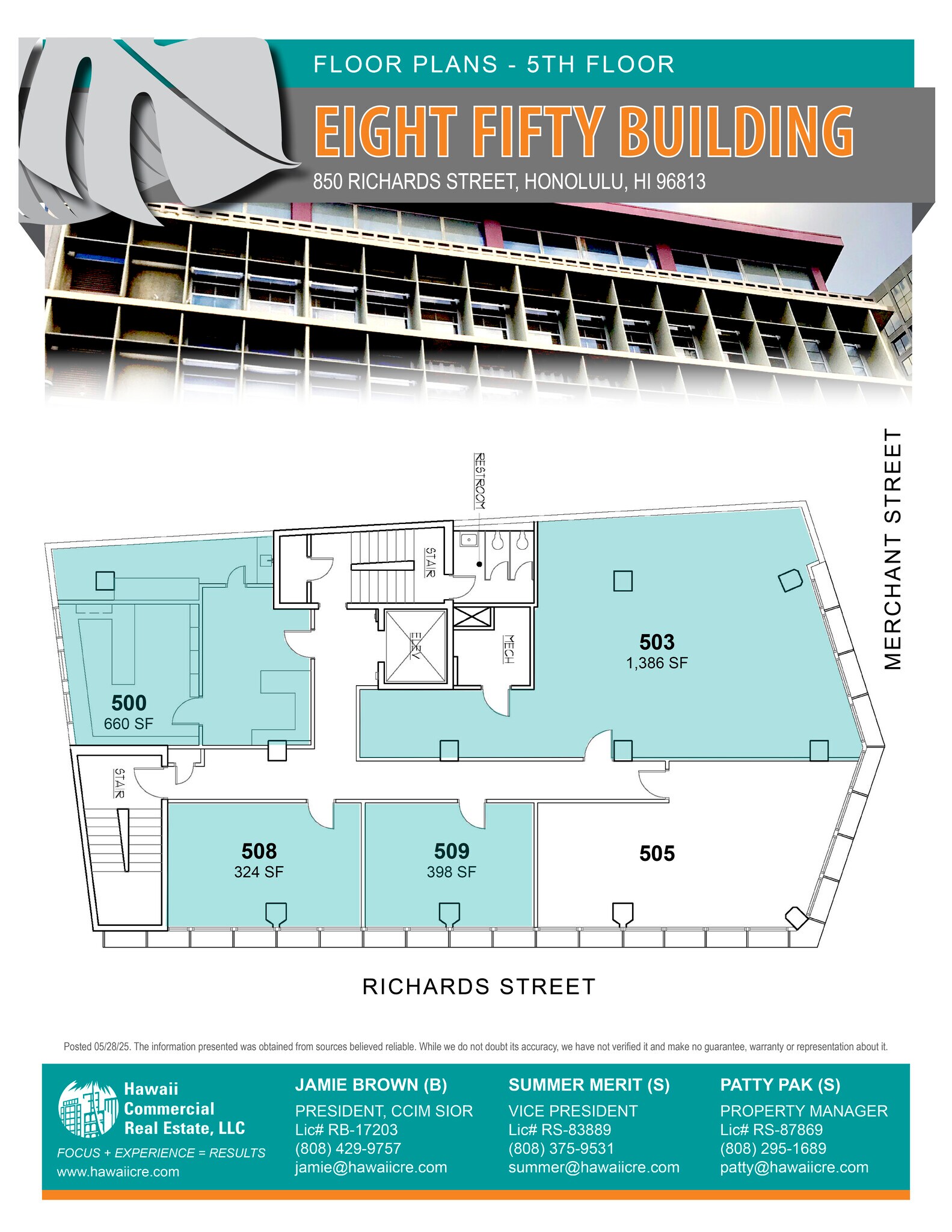 249 Merchant St, Honolulu, HI à louer Plan d’étage– Image 1 sur 1