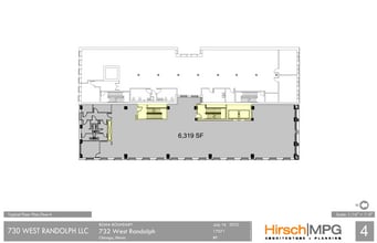 732 W Randolph St, Chicago, IL à louer Plan d’étage– Image 1 sur 1