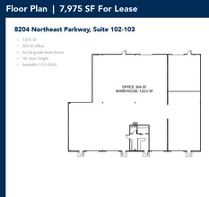 8212 Northeast Pky, North Richland Hills, TX à louer Plan d’étage– Image 1 sur 1