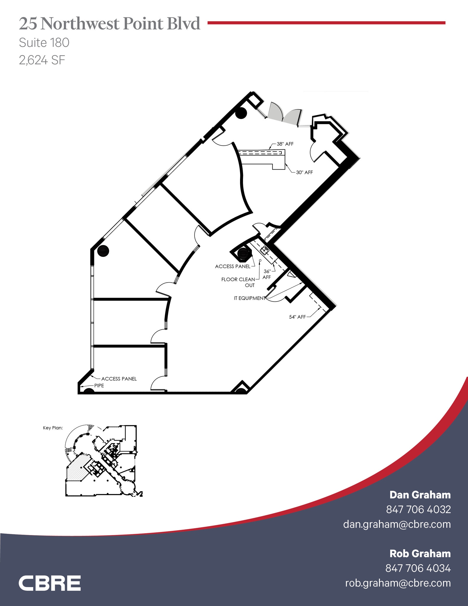 25 NW Point Blvd, Elk Grove Village, IL à louer Plan d’étage– Image 1 sur 1