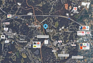 Riverside Drive, Belmont, NC - Vue aérienne  vue de carte