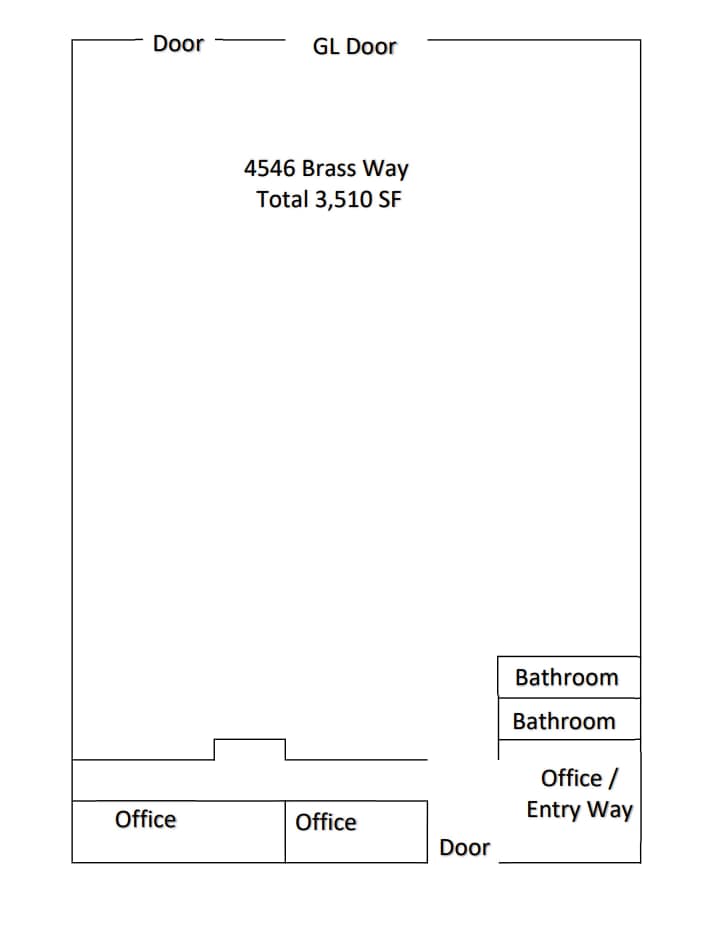 4570-4576 Brass Way, Dallas, TX à louer Plan d’étage– Image 1 sur 1
