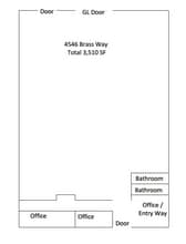 4570-4576 Brass Way, Dallas, TX à louer Plan d’étage– Image 1 sur 1