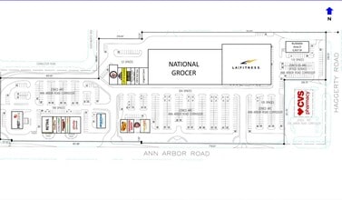 41128-41640 Ann Arbor Rd, Plymouth, MI à louer Plan d’étage– Image 1 sur 5