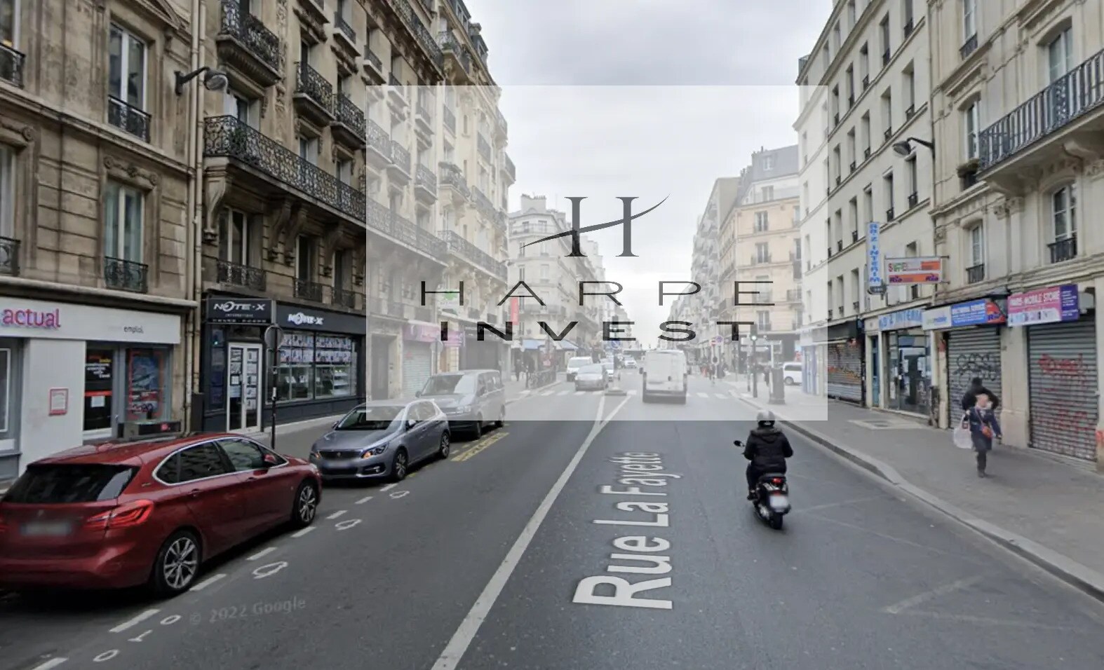 Rue La Fayette, Paris à louer Photo de l’immeuble– Image 1 sur 3