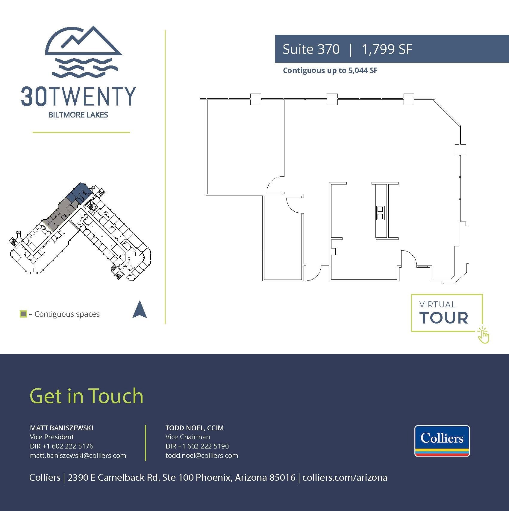 3020 E Camelback Rd, Phoenix, AZ à louer Plan d’étage– Image 1 sur 2