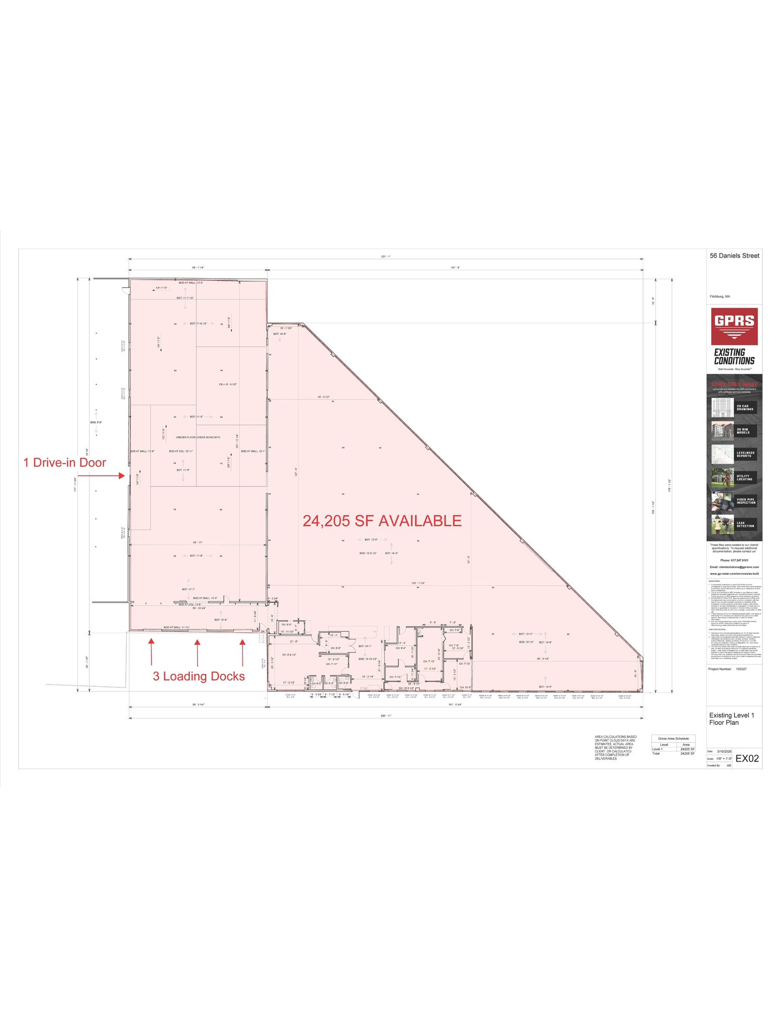 56 Daniels St, Fitchburg, MA à louer Plan d’étage– Image 1 sur 1