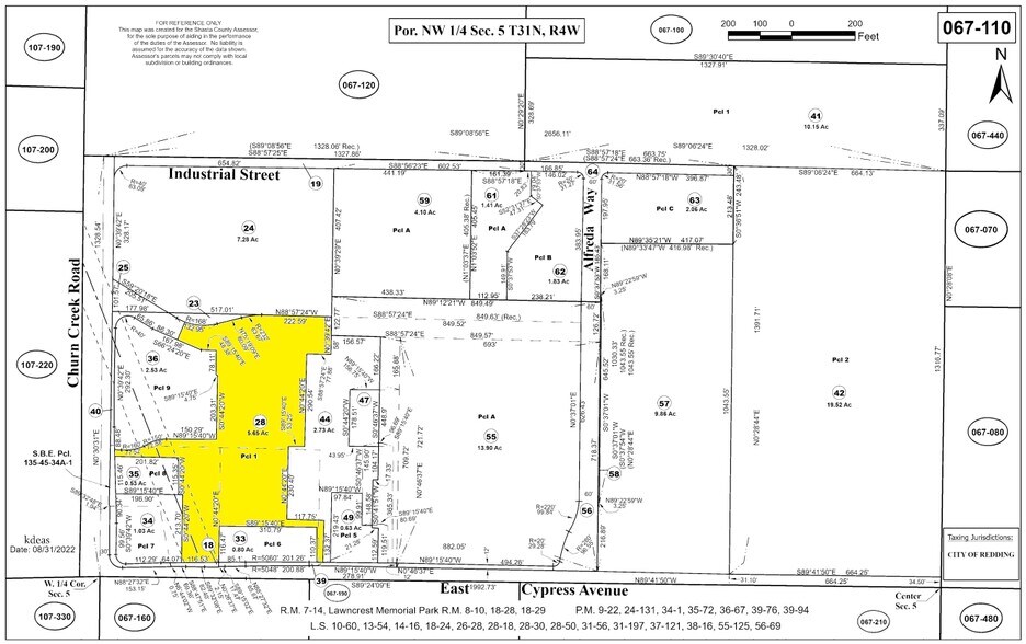 1070 E Cypress Ave, Redding, CA à louer - Plan cadastral – Image 2 sur 2