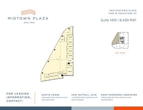 1360 Peachtree St NE, Atlanta, GA à louer Plan de site– Image 1 sur 1