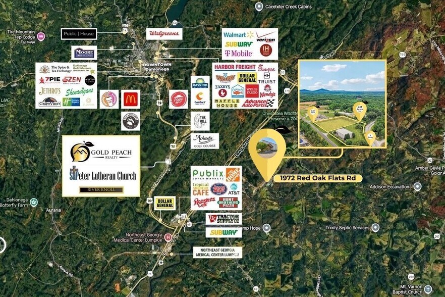 1972 Red Oak Flats Rd, Dahlonega, GA à vendre - Photo de l’immeuble – Image 2 sur 52