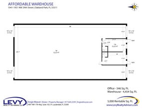 1900-2261 NW 29th St, Oakland Park, FL à louer Plan d’étage– Image 2 sur 2