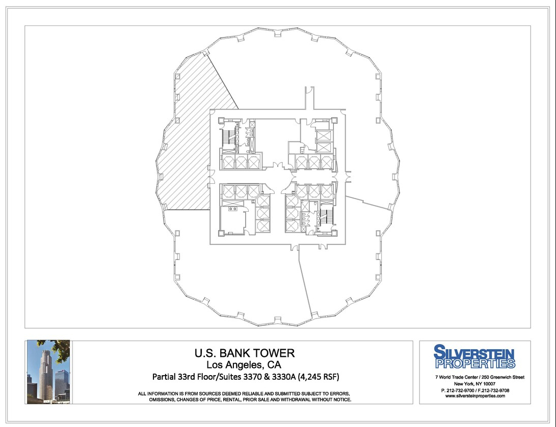 633 W 5th St, Los Angeles, CA à louer Plan d’étage– Image 1 sur 1