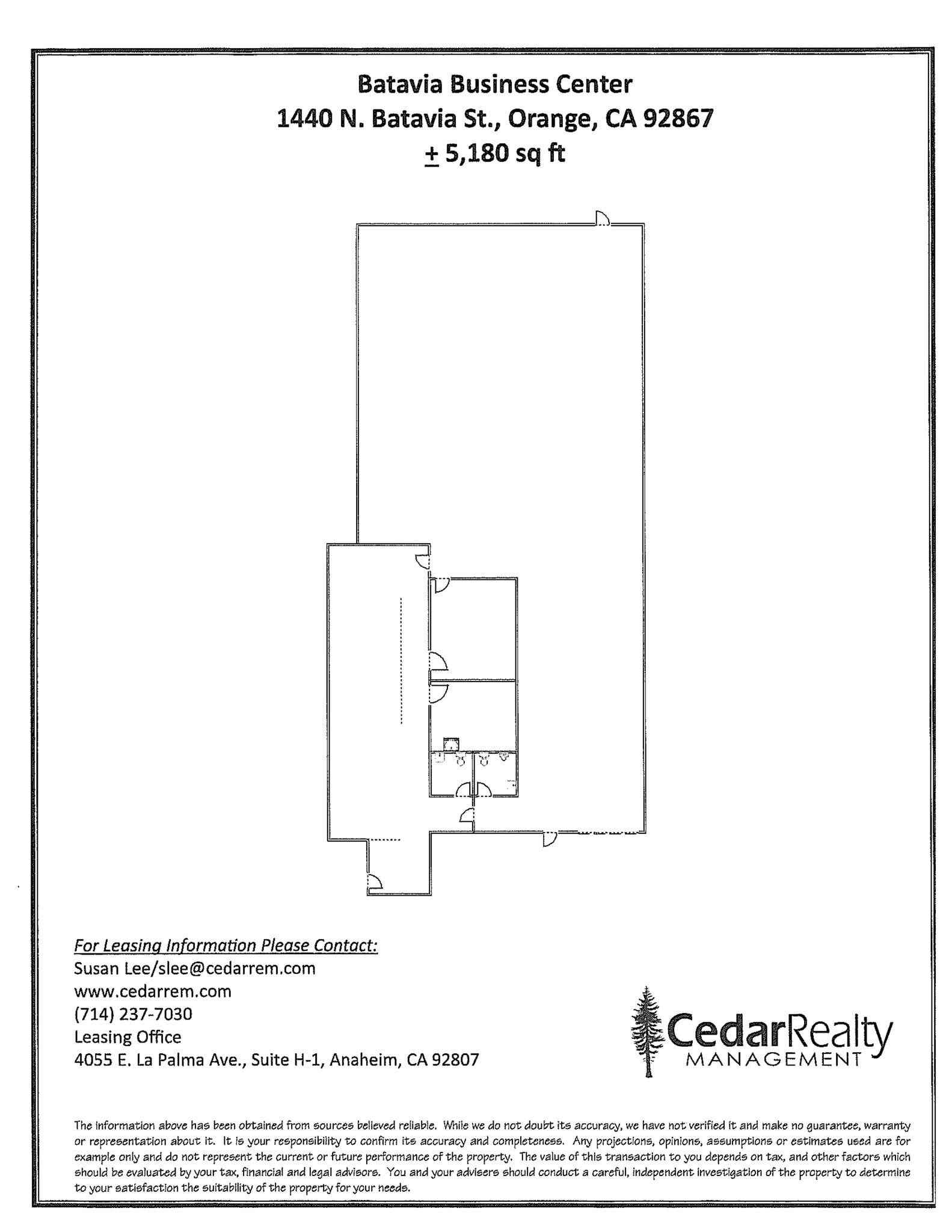 1440-1472 N Batavia St, Orange, CA à louer Plan de site– Image 1 sur 1